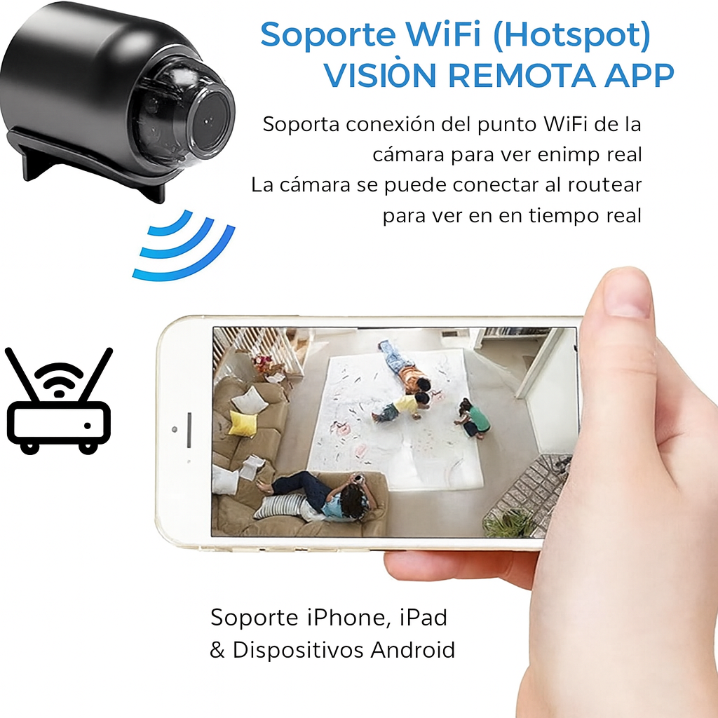 SpyNEX® Mini Cámara Espía - Pequeña, Discreta y Poderosa